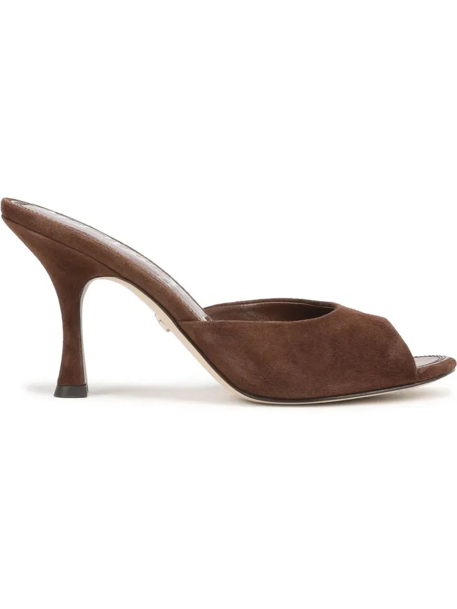 Босоножки на каблуке с открытым носком Jeanie Heeled Sam Edelman — изображение 2 из 5, коричневый