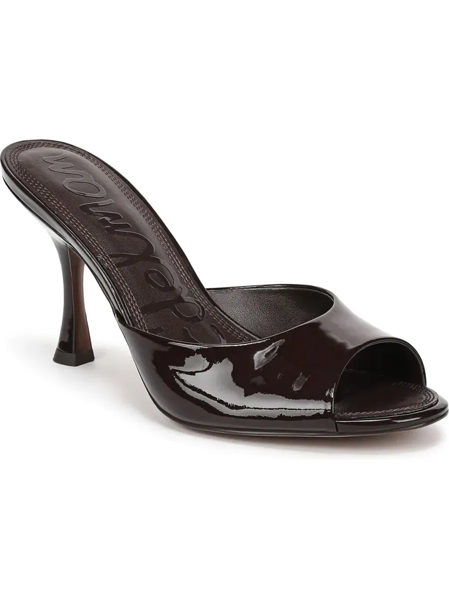 Босоножки на каблуке Jeanie Heeled Sam Edelman, Rich Chocolate Patent Leather