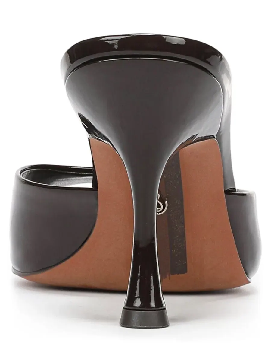 Босоножки на каблуке Jeanie Heeled Sam Edelman, Rich Chocolate Patent Leather — изображение 3 из 5