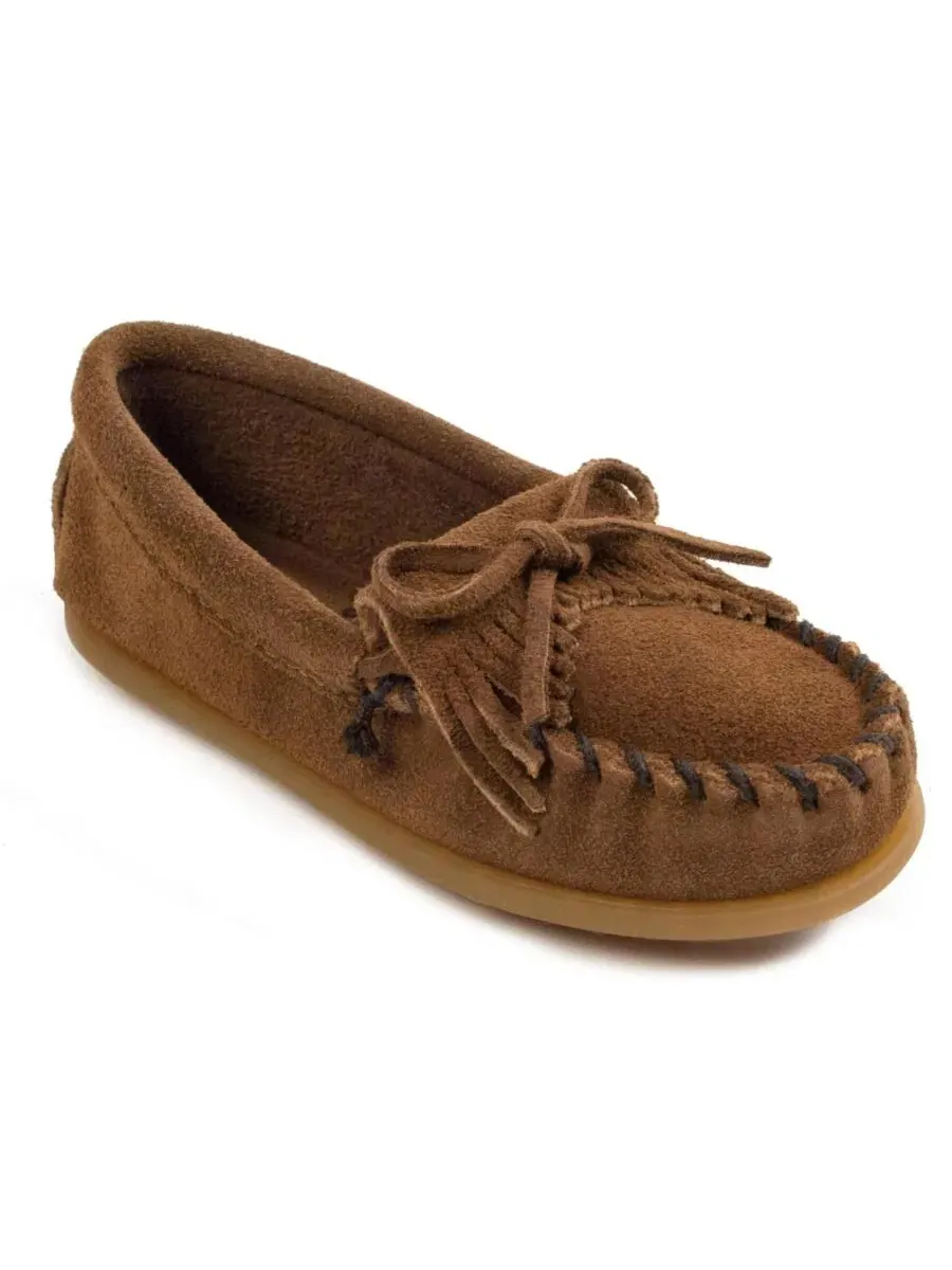 Мокасины Kilty Suede Minnetonka — изображение 1 из 4, коричневый