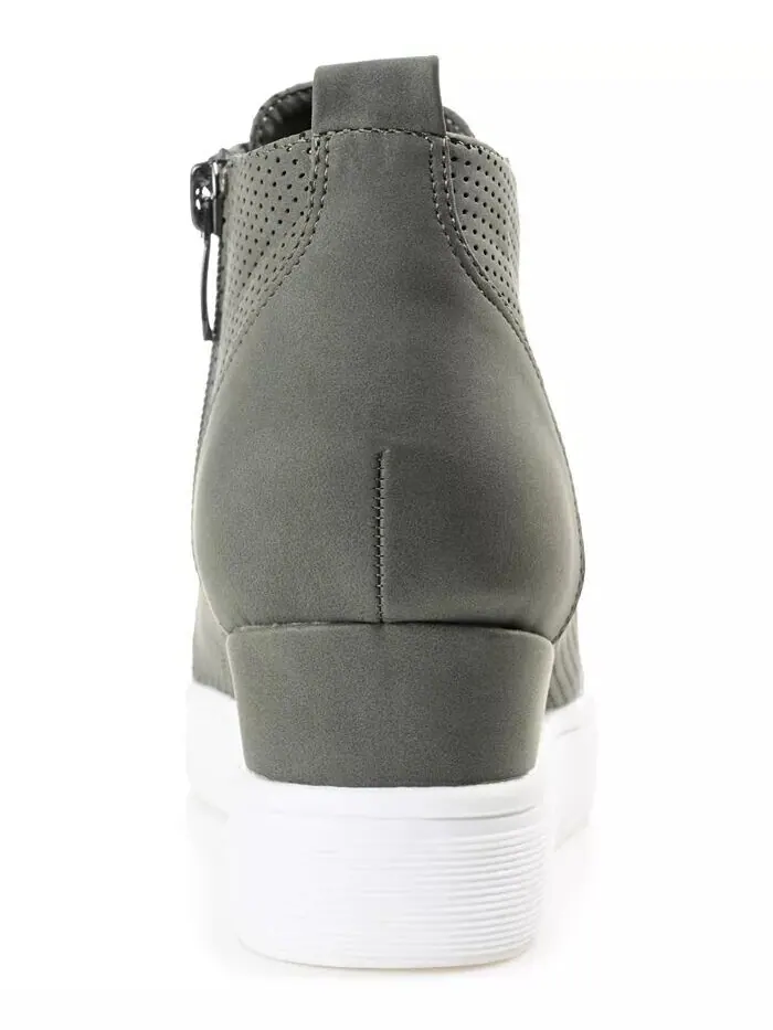 Женские кроссовки Clara Wedge Journee Collection — изображение 3 из 5, оливковый