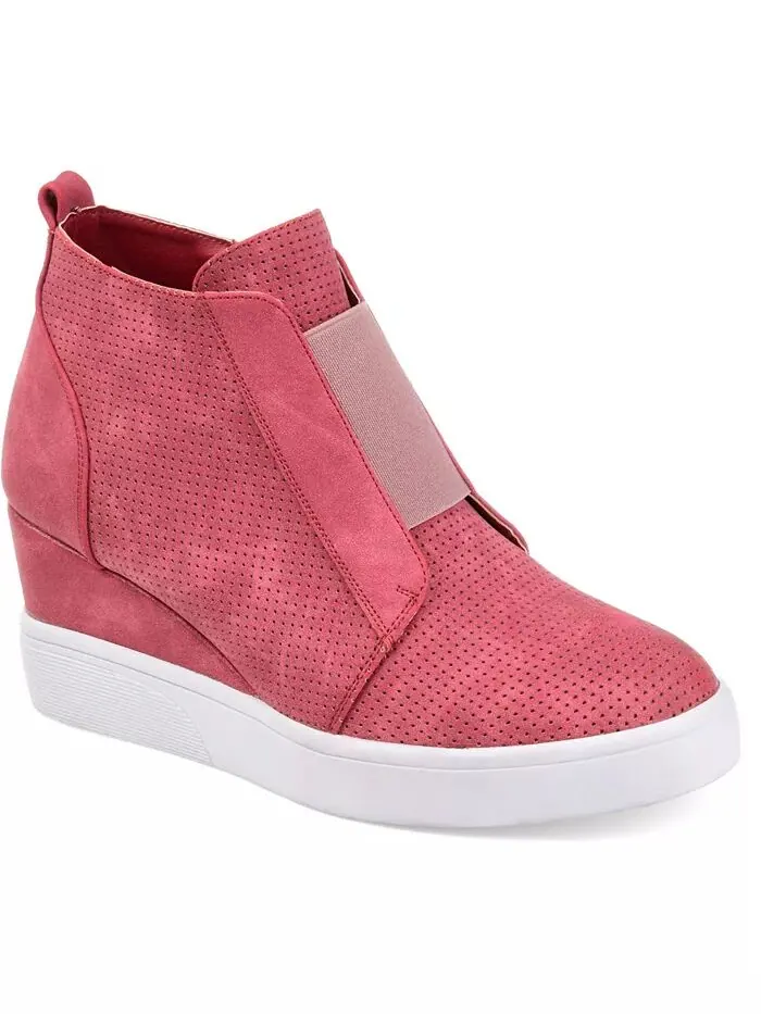 Женские кроссовки Clara Wedge Journee Collection — изображение 1 из 5, розовый