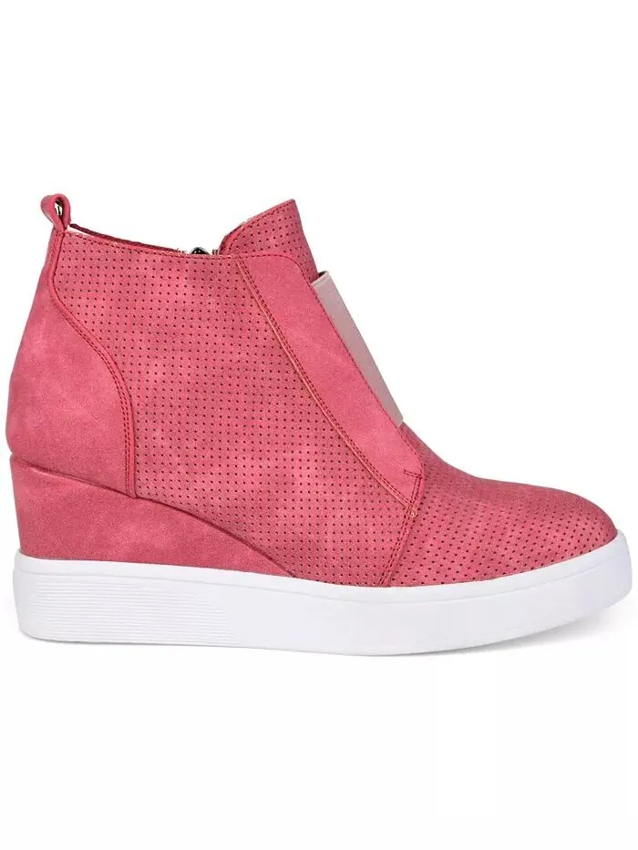 Женские кроссовки Clara Wedge Journee Collection — изображение 2 из 5, розовый