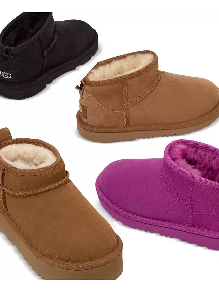 Детские классические ультра мини-ботинки на платформе UGG® — изображение 6 из 11, орех