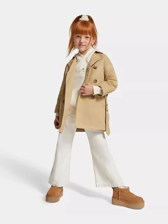 Детские классические ультра мини-ботинки на платформе UGG® — изображение 7 из 11, орех