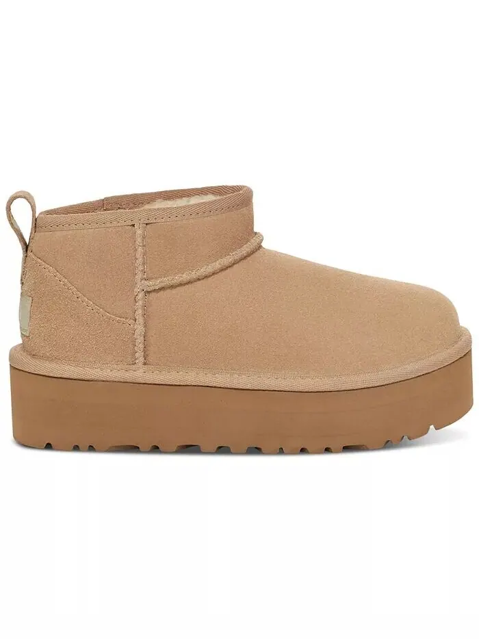 Детские классические ультра мини-ботинки на платформе UGG® — изображение 8 из 11, орех
