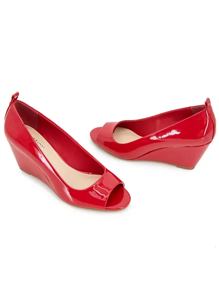 Женские туфли Elinor Mid Wedge на платформе Kenneth Cole Reaction — изображение 6 из 8, красный