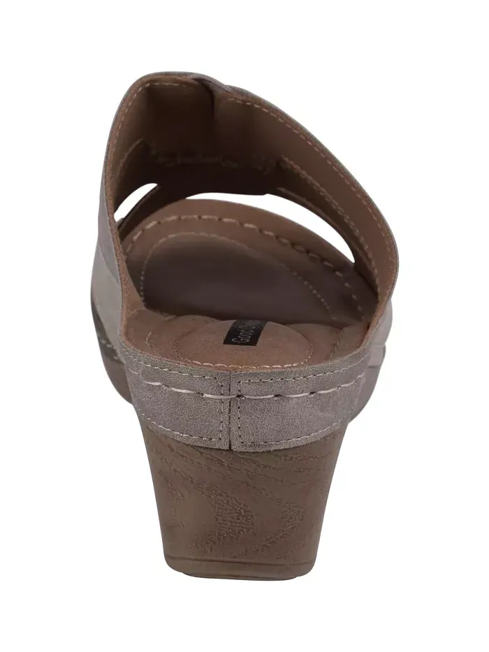 Женские сандалии Delores на платформе с тройными ремешками GC Shoes — изображение 3 из 5, хаки мульти