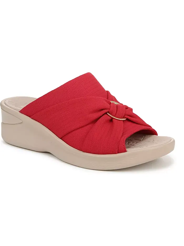 Женские сандалии Serenade Washable Slide Wedge LifeStride — изображение 1 из 5, красный