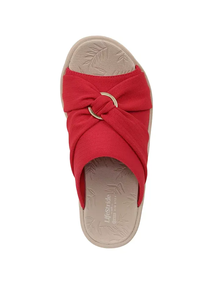 Женские сандалии Serenade Washable Slide Wedge LifeStride — изображение 4 из 5, красный