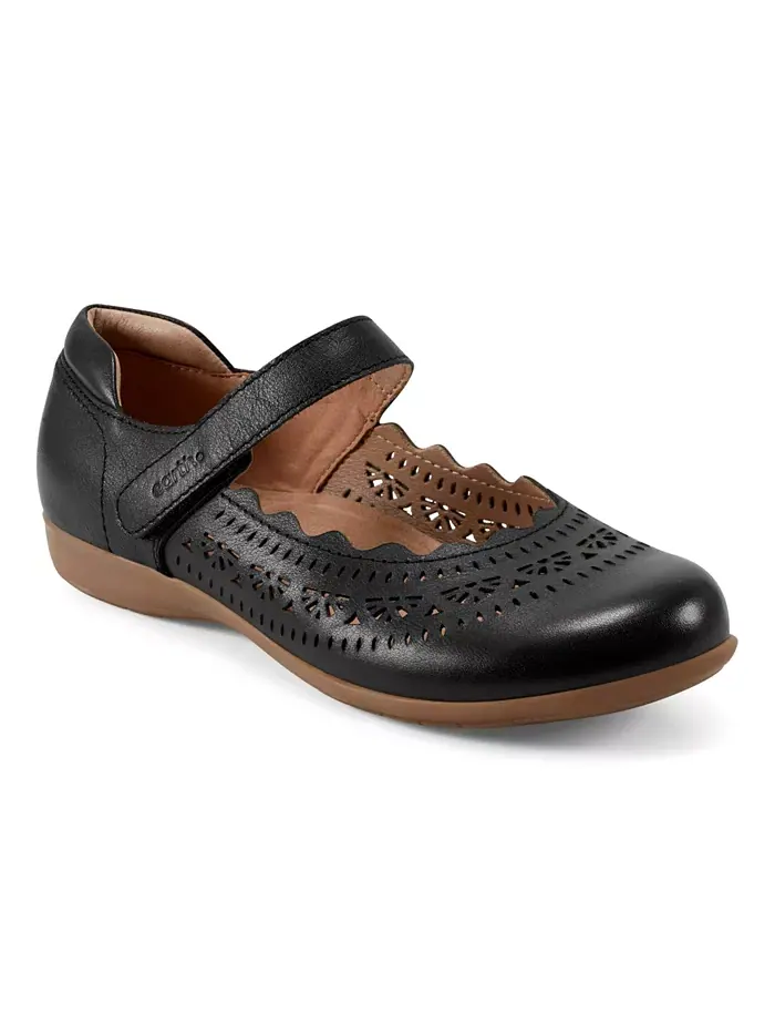 Женские балетки Brady Leather Mary Jane Earth — изображение 1 из 5, черный