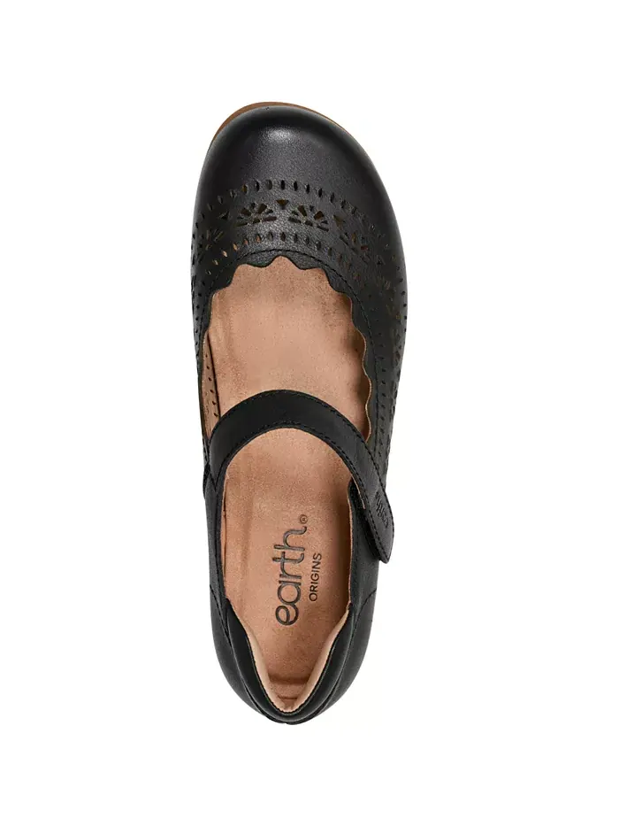 Женские балетки Brady Leather Mary Jane Earth — изображение 4 из 5, черный