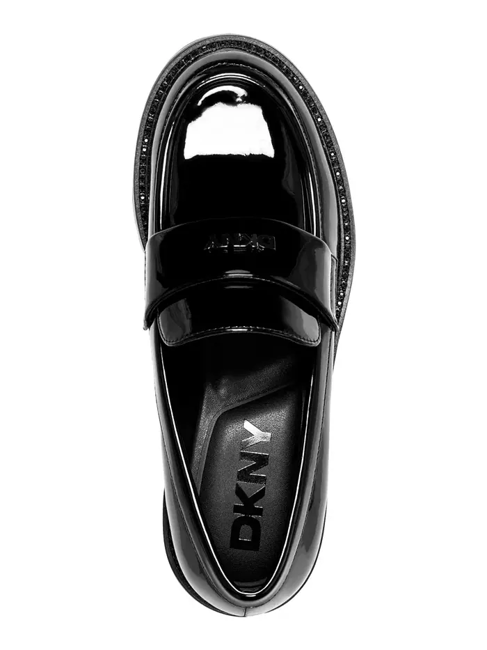 Женские туфли-лоферы Civelli на каблуке DKNY — изображение 4 из 5, черный