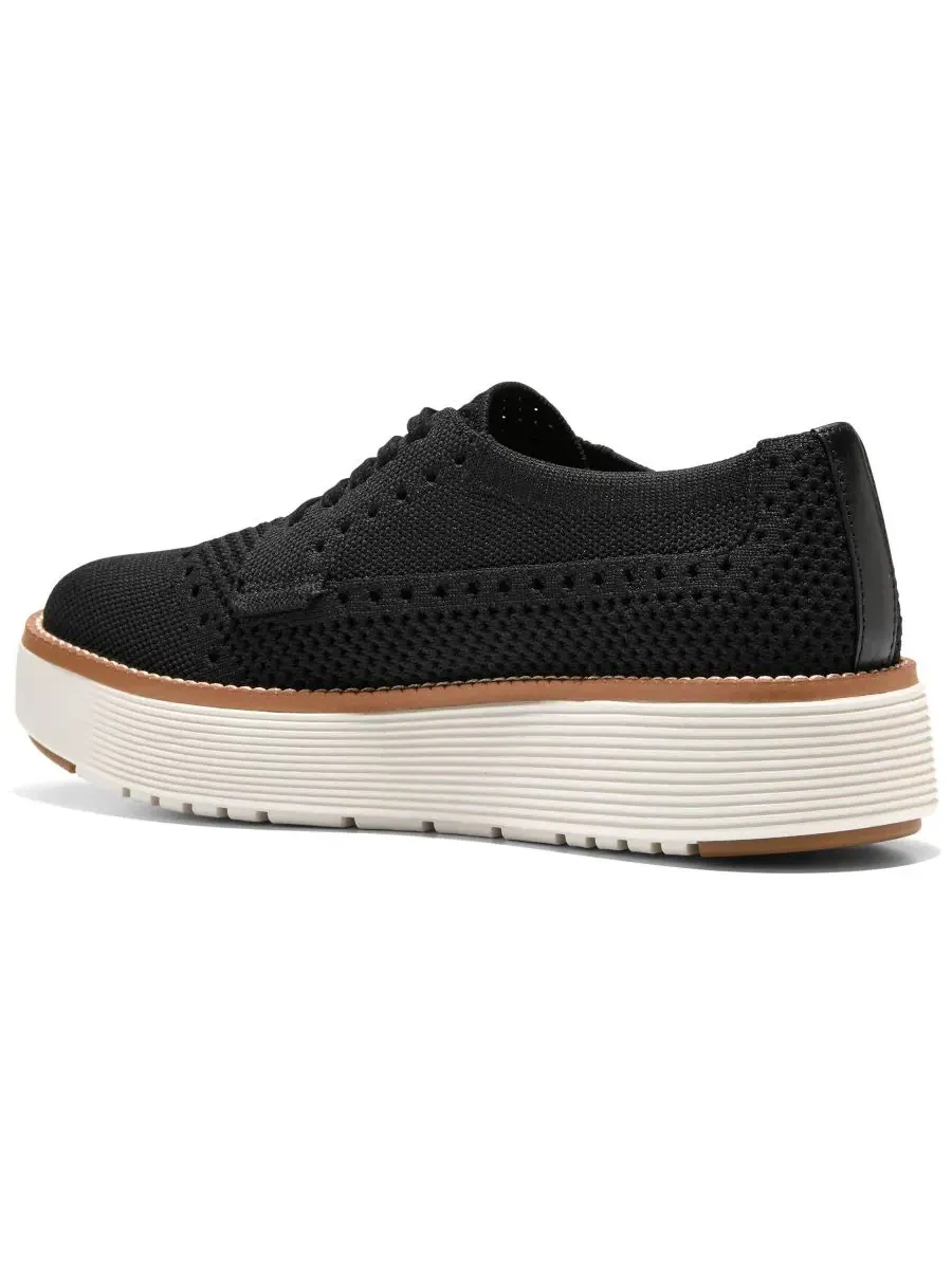 Женские кроссовки-оксфорды на платформе Grand Citymotion Stitchlite Cole Haan — изображение 3 из 5, черный