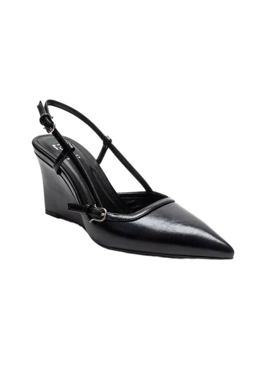 Женские туфли-лодочки на танкетке Celia с острым носком Prologue Shoes — изображение 1 из 4, черный