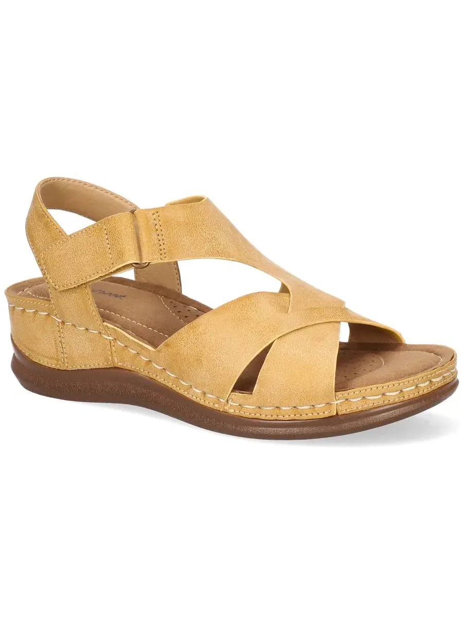 Босоножки на танкетке Lani Wedge Easy Street — изображение 1 из 7, бежевый