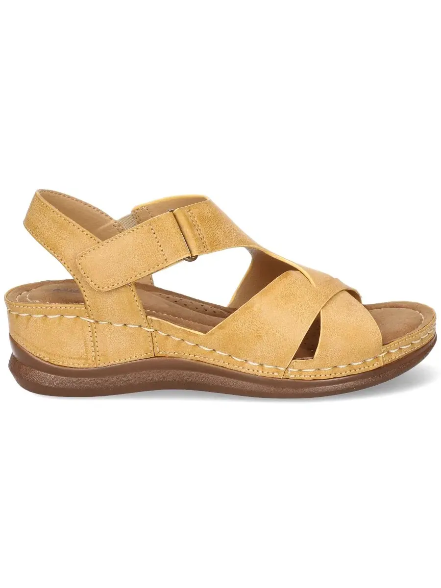 Босоножки на танкетке Lani Wedge Easy Street — изображение 2 из 7, бежевый