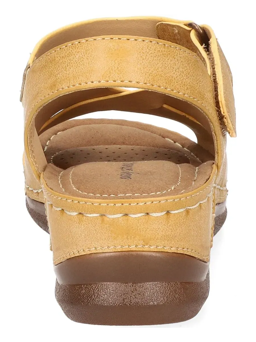 Босоножки на танкетке Lani Wedge Easy Street — изображение 3 из 7, бежевый