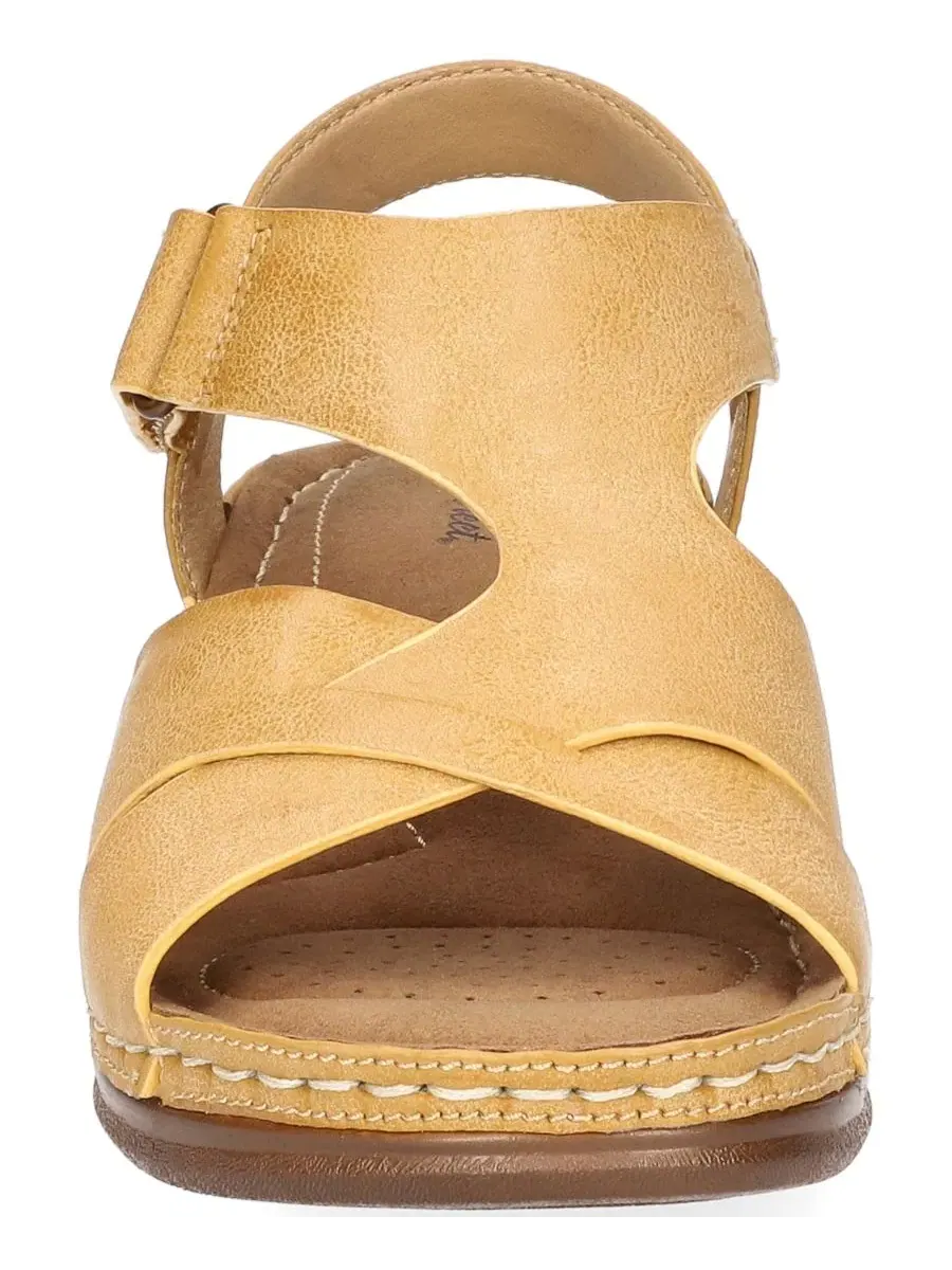 Босоножки на танкетке Lani Wedge Easy Street — изображение 7 из 7, бежевый