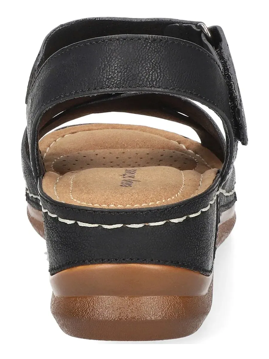 Босоножки на танкетке Lani Wedge Easy Street — изображение 3 из 8, черный
