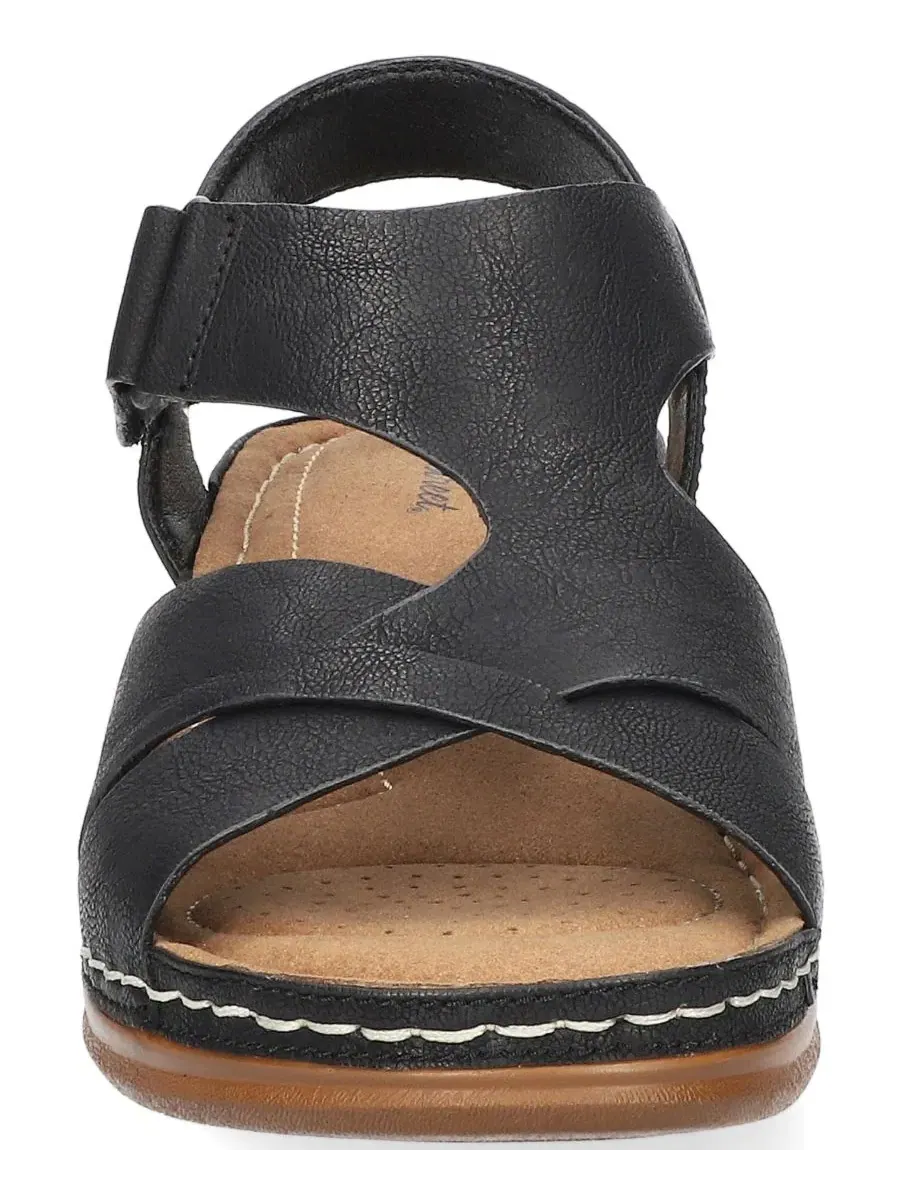 Босоножки на танкетке Lani Wedge Easy Street — изображение 8 из 8, черный
