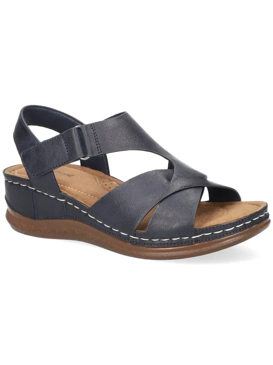 Женские босоножки-танкетки Lani Wedge Easy Street — изображение 1 из 7, темно-синий