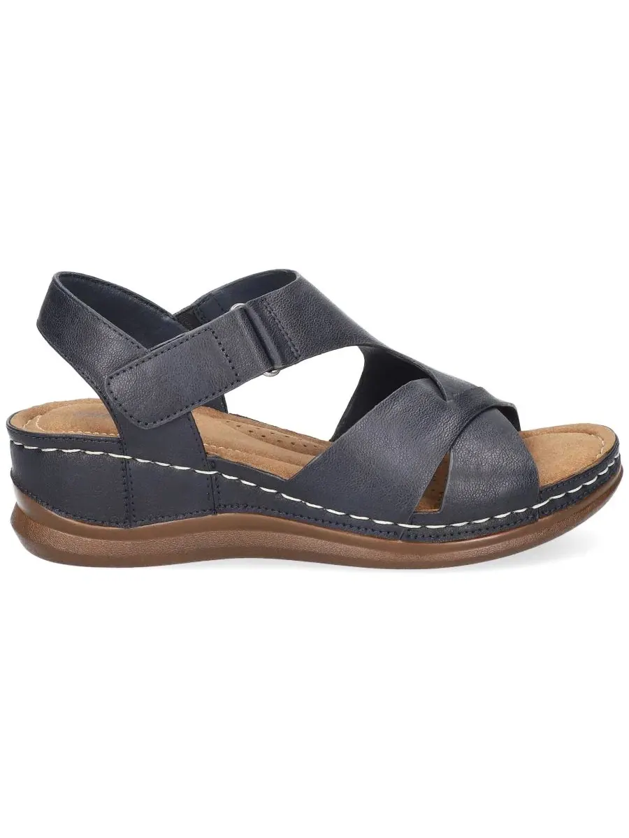 Женские босоножки-танкетки Lani Wedge Easy Street — изображение 2 из 7, темно-синий