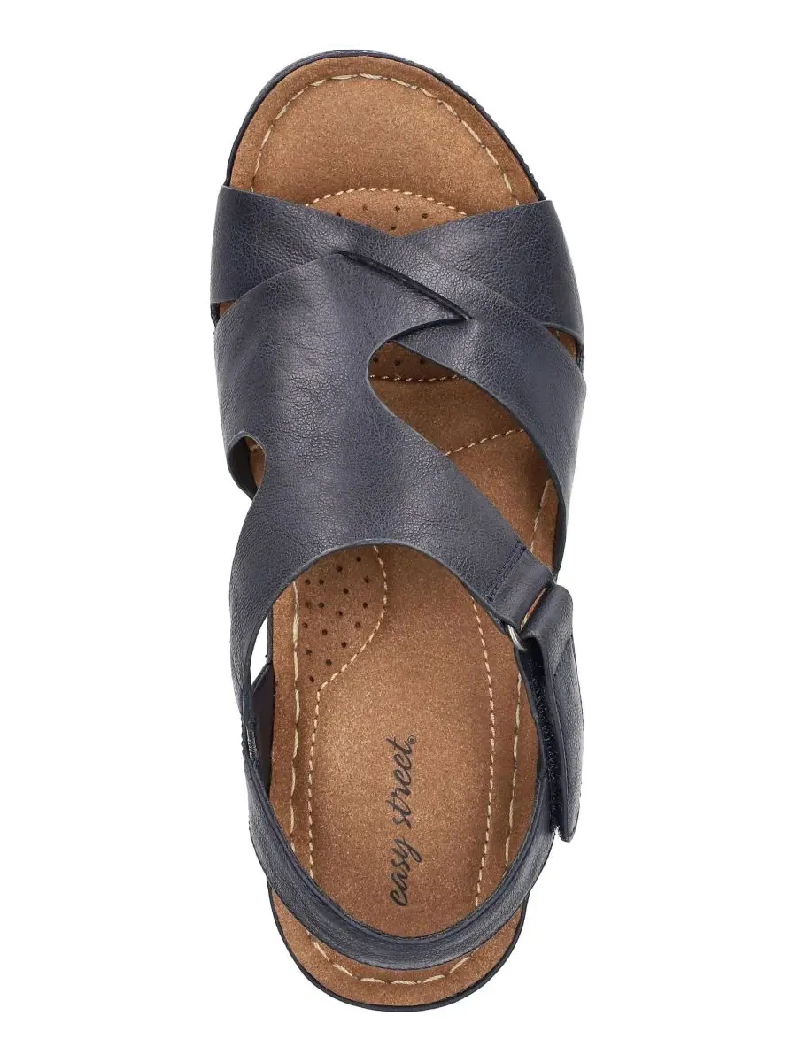 Женские босоножки-танкетки Lani Wedge Easy Street — изображение 4 из 7, темно-синий