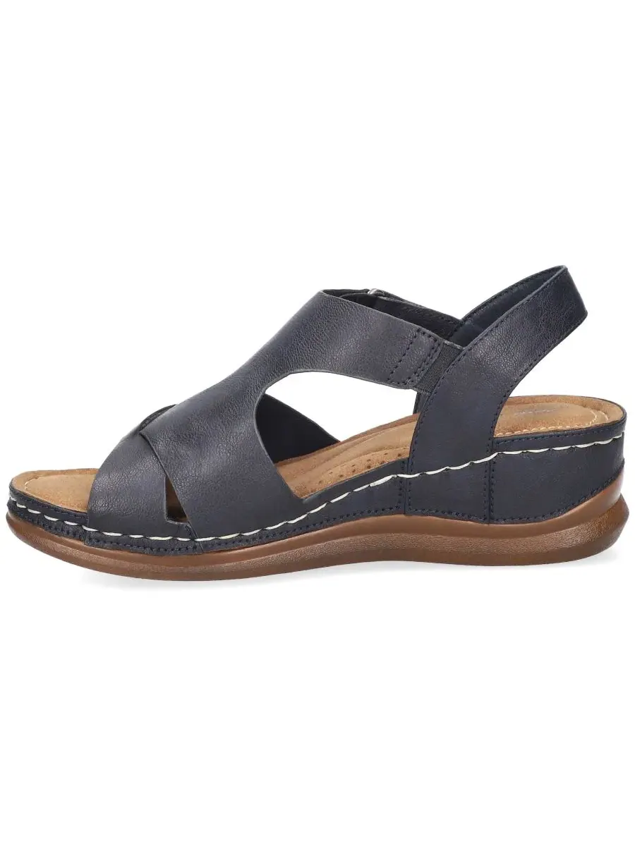 Женские босоножки-танкетки Lani Wedge Easy Street — изображение 7 из 7, темно-синий