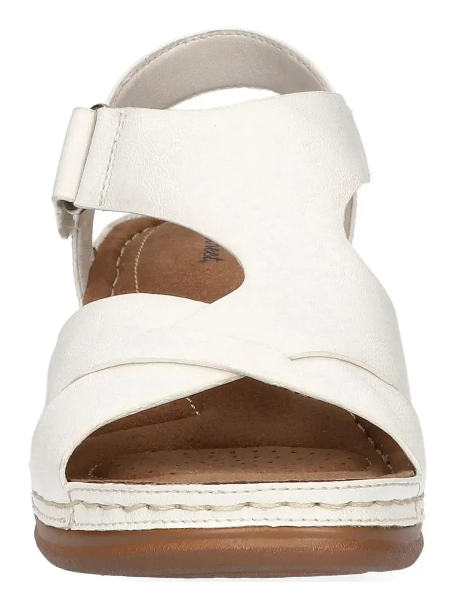 Босоножки на танкетке Lani Wedge Easy Street — изображение 7 из 7, белый