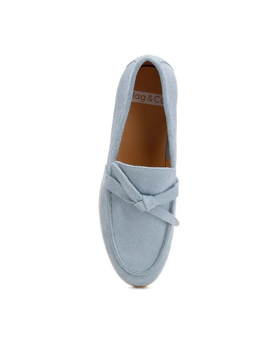 Женские лоферы из замши с узлом, модель Nautica Rag & Co — изображение 6 из 8, синий