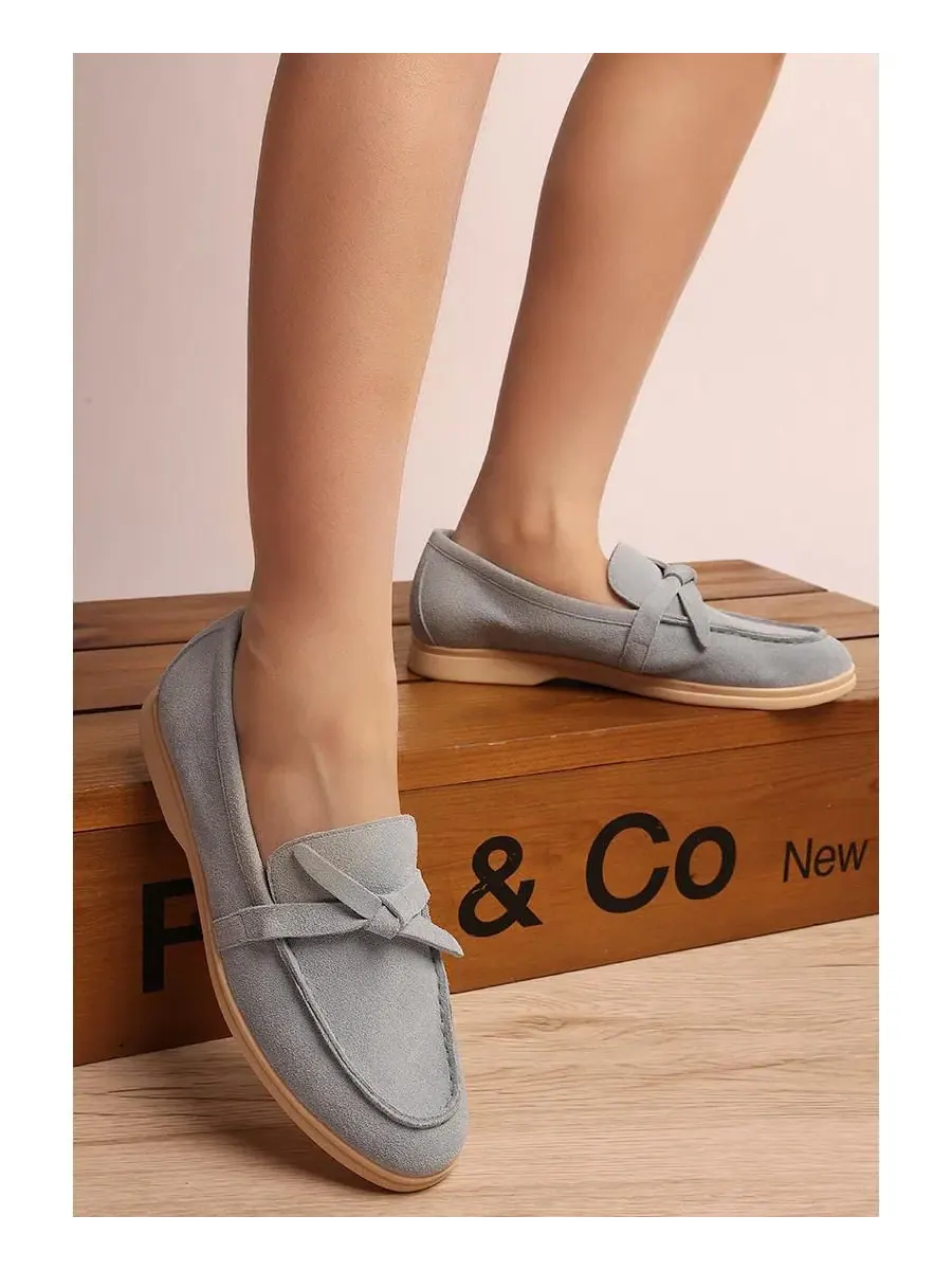 Женские лоферы из замши с узлом, модель Nautica Rag & Co — изображение 7 из 8, синий