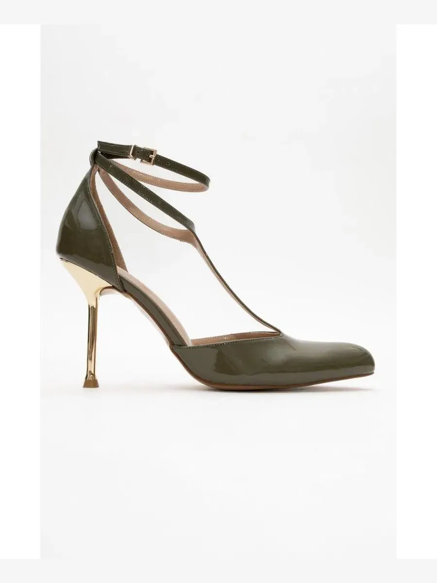 Туфли-лодочки Jon T Strap Pump Prologue Shoes — изображение 3 из 3, хаки