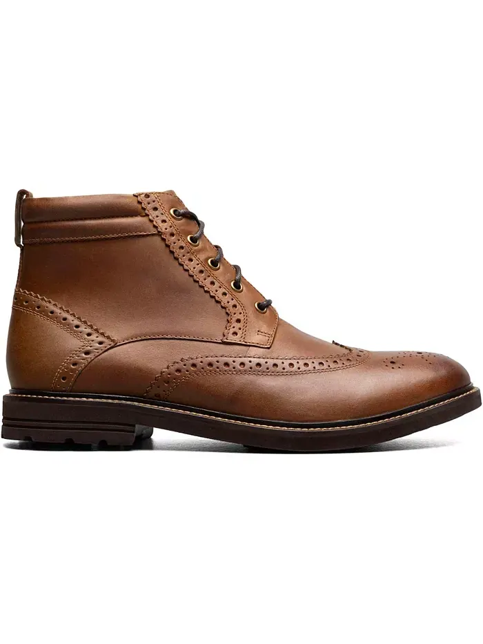 Мужские ботинки Odell II Wingtip Nunn Bush — изображение 2 из 12, бежевый темно-серый