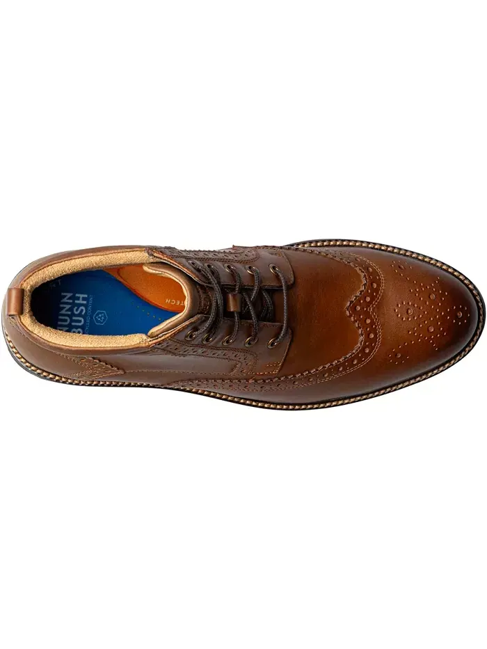 Мужские ботинки Odell II Wingtip Nunn Bush — изображение 3 из 12, бежевый темно-серый