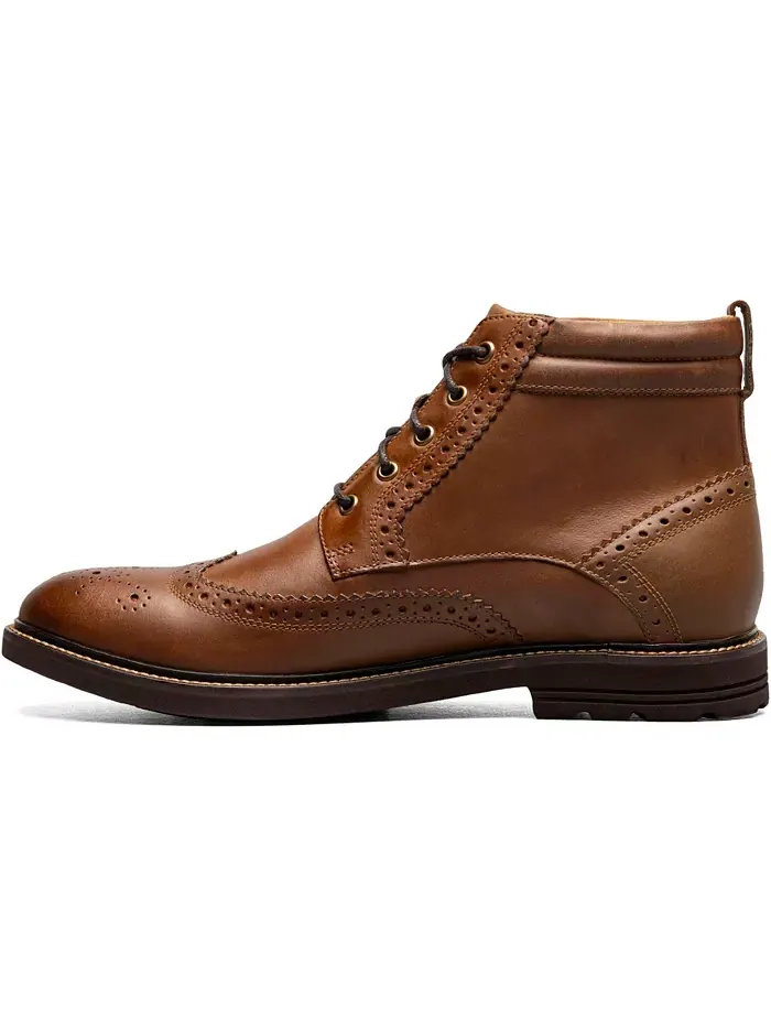 Мужские ботинки Odell II Wingtip Nunn Bush — изображение 6 из 12, бежевый темно-серый