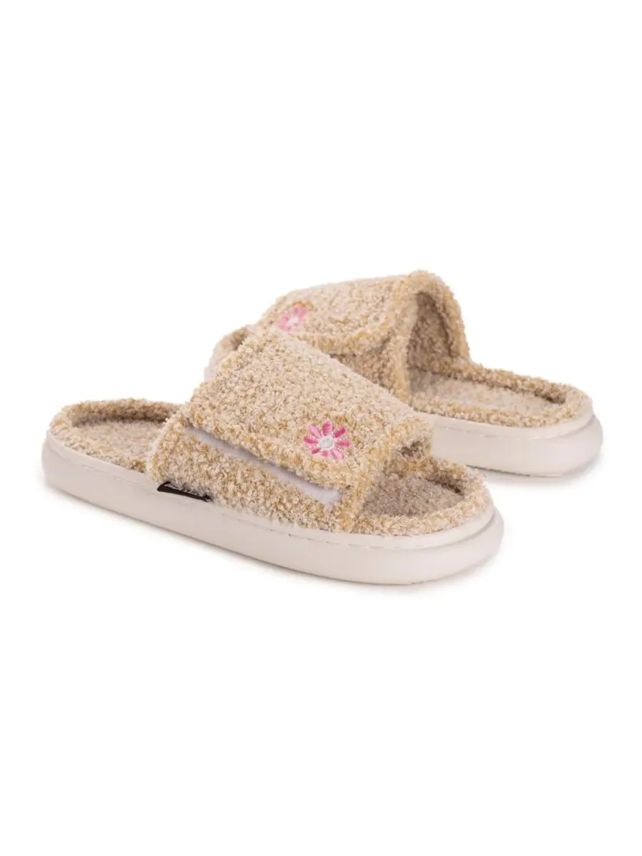 Женские тапочки Gael Slide MUK LUKS — изображение 7 из 7, бежевый