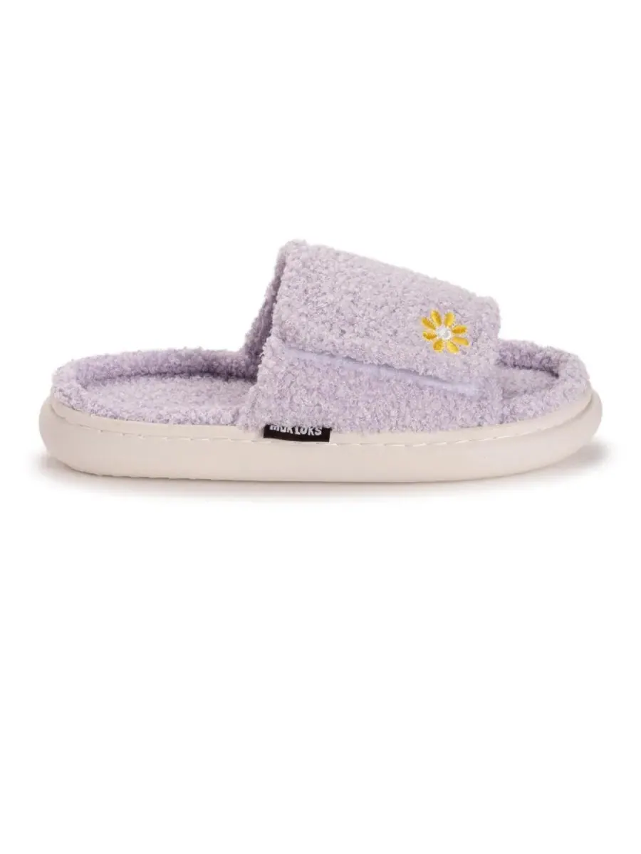 Женские тапочки Gael Slide MUK LUKS, Lavender Daisy — изображение 2 из 7