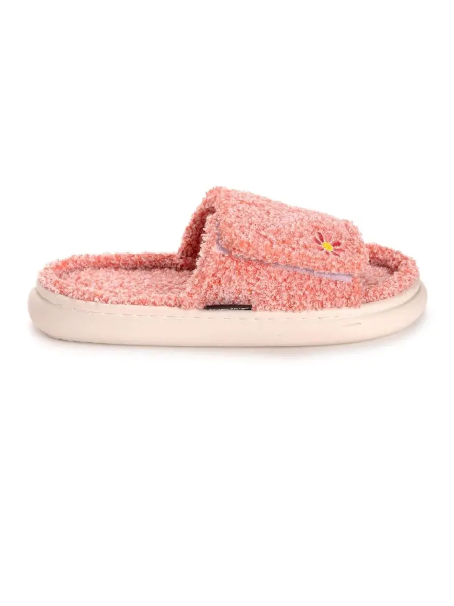 Женские тапочки Gael Slide MUK LUKS, Peach Daisy — изображение 2 из 7
