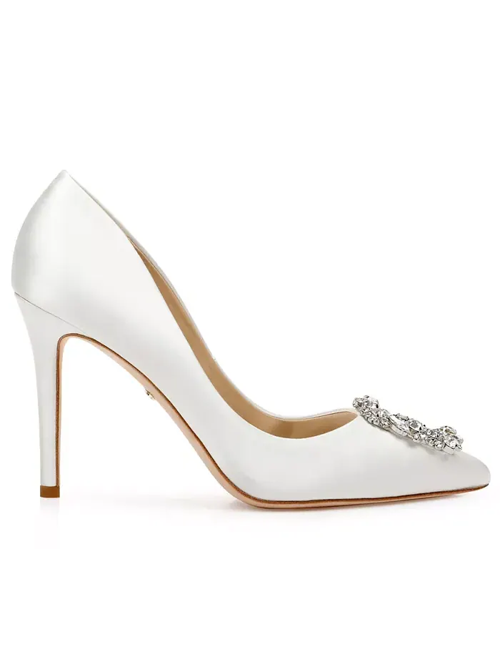 Женские вечерние туфли Cher Badgley Mischka — изображение 2 из 5, белый