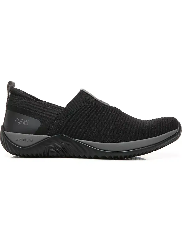 Женские эко-кроссовки Echo Knit на липучке Ryka — изображение 2 из 10, черный/черный