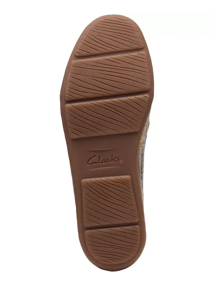 Слипоны-эспадрильи Clarks из кожи на плоской подошве — 5