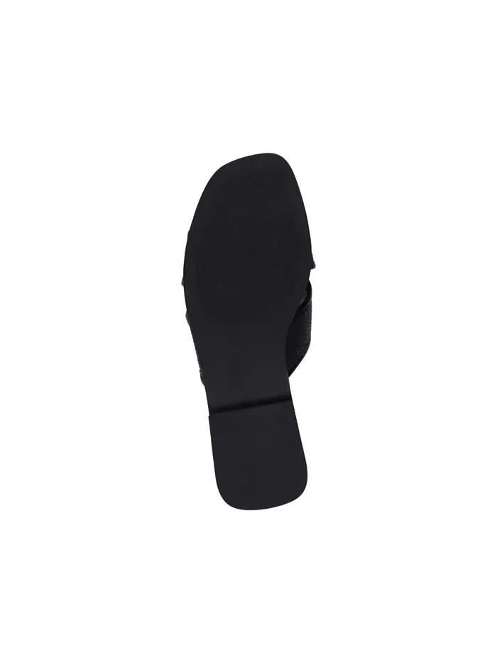 Женские плоские сандалии Ivy с пряжкой и декоративными элементами GC Shoes — изображение 5 из 5, черный