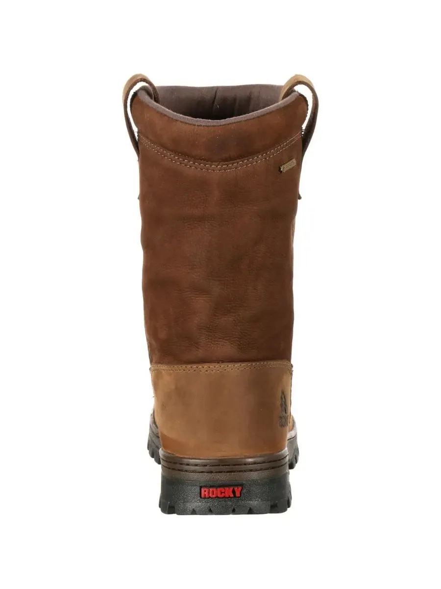 Водонепроницаемый веллингтон-ботинок с мокасиновым мысом, 10 дюймов, GORE-TEX ROCKY — изображение 3 из 7, коричневый