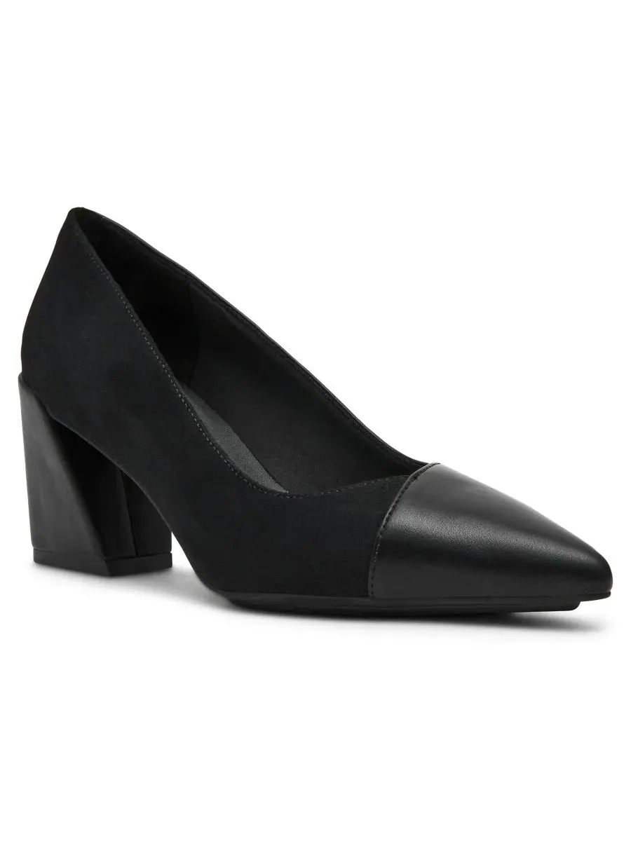 Туфли-лодочки на каблуке с острым мысом, модель Ravine Slip-On Anne Klein — изображение 1 из 7, черный