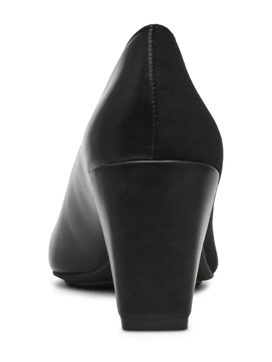 Туфли-лодочки на каблуке с острым мысом, модель Ravine Slip-On Anne Klein — изображение 3 из 7, черный