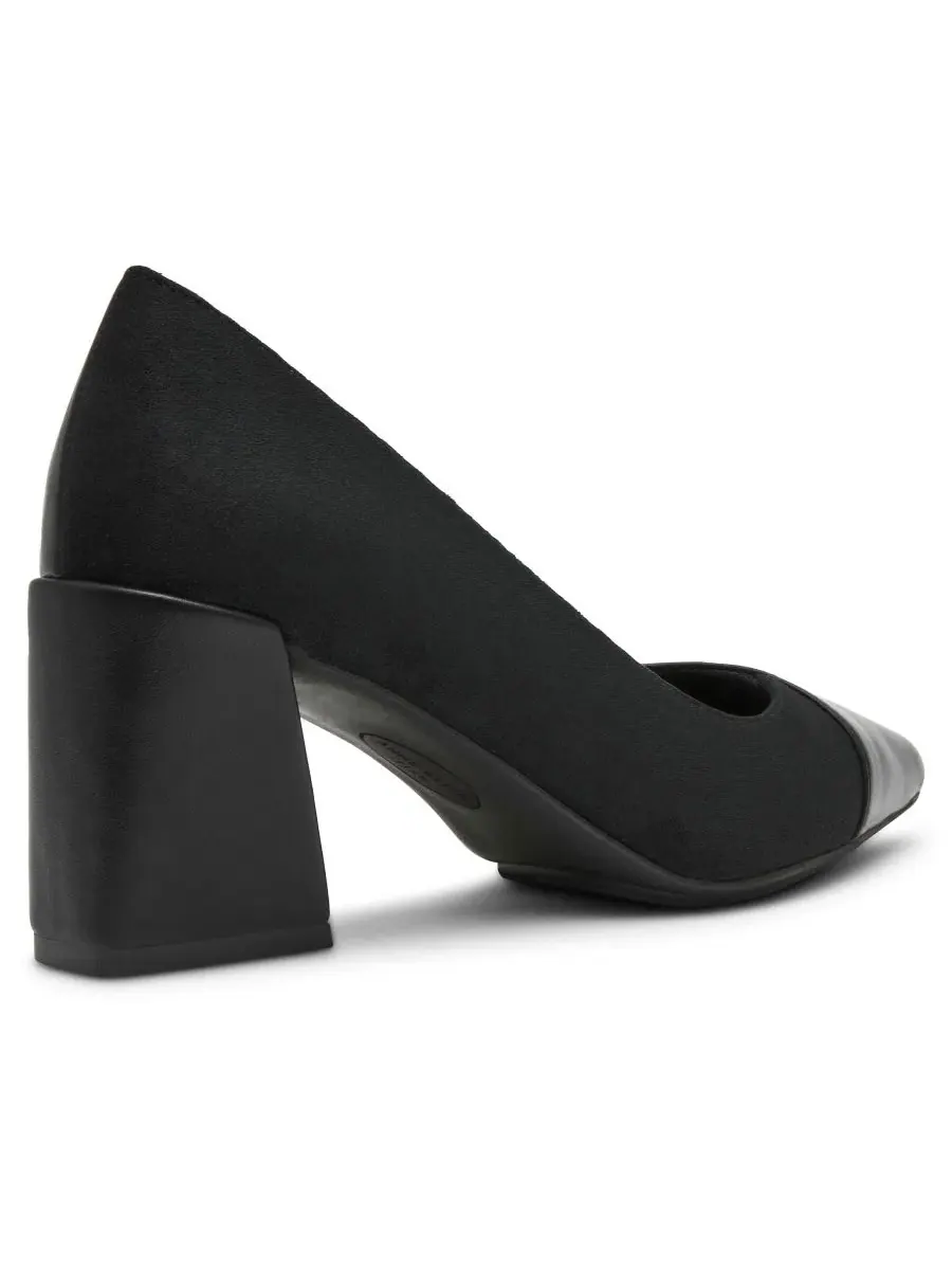 Туфли-лодочки на каблуке с острым мысом, модель Ravine Slip-On Anne Klein — изображение 7 из 7, черный