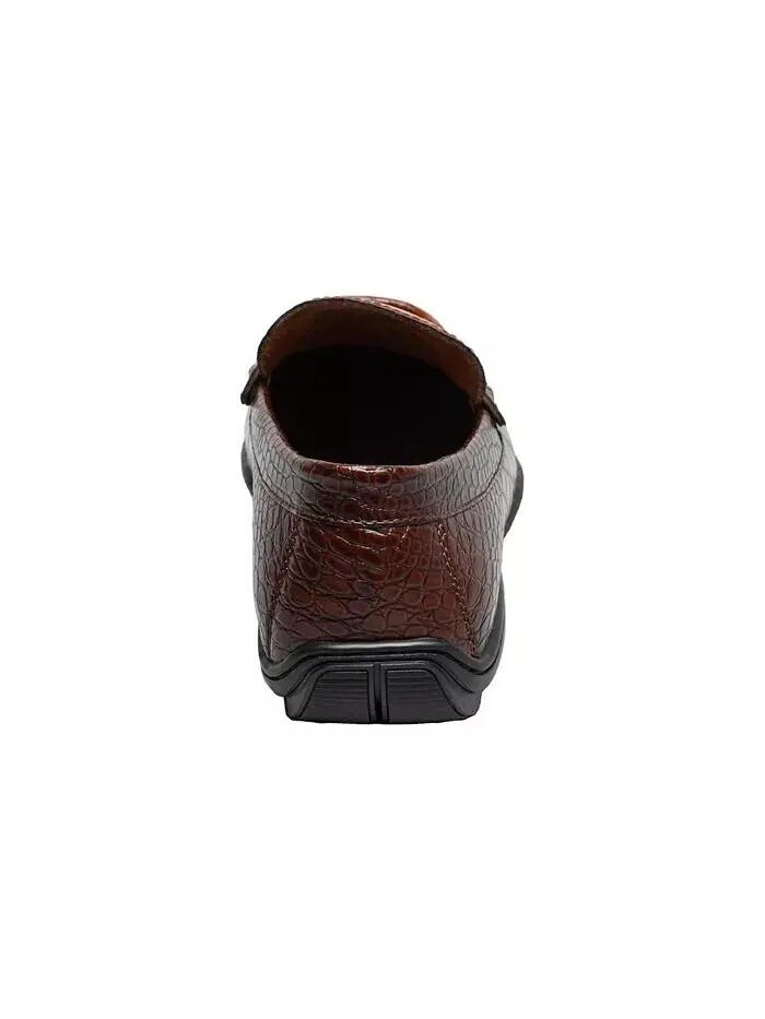 Мужские мокасины Embrey Moc Toe Bit Slip On Stacy Adams — изображение 4 из 7, коричневый