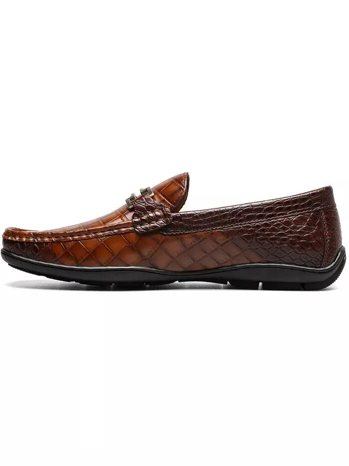 Мужские мокасины Embrey Moc Toe Bit Slip On Stacy Adams — изображение 5 из 7, коричневый
