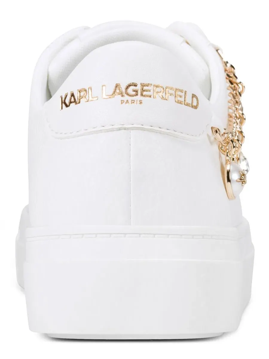 Кроссовки с принтом Cate Charms KARL LAGERFELD PARIS — изображение 3 из 5, яркий белый